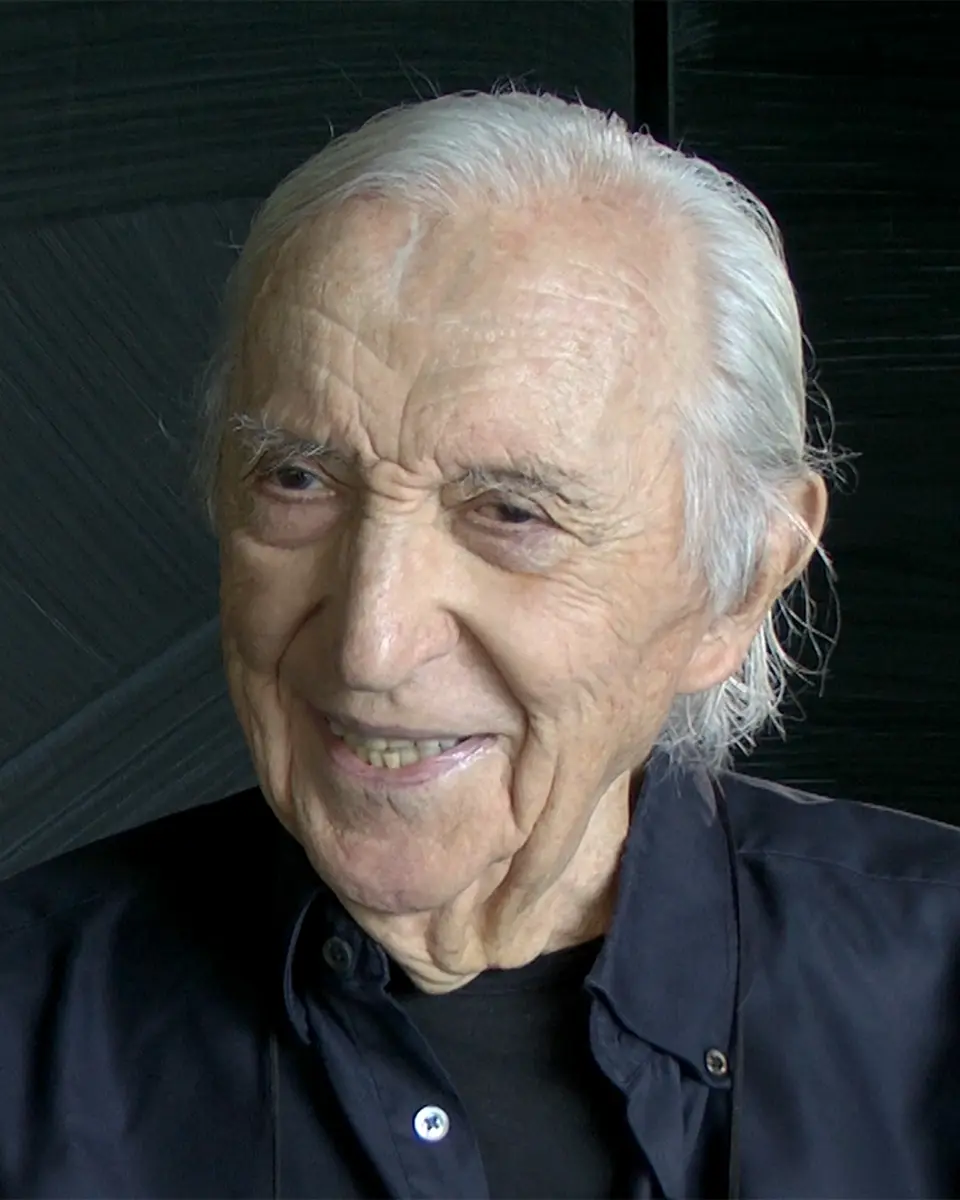 Portrait photographique de Pierre Soulages en 2019