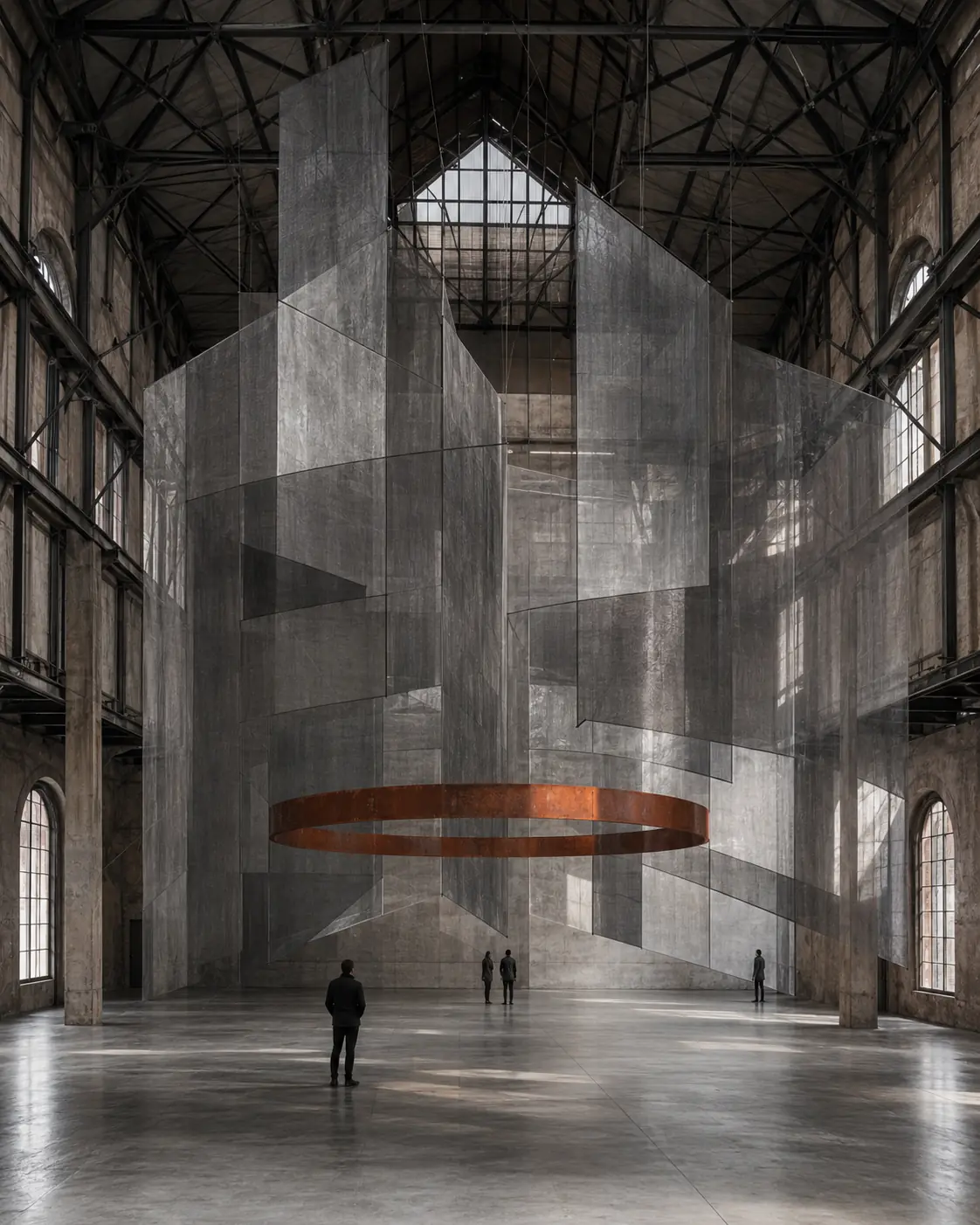 Évocation éditoriale originale d’une installation dans une nef lyonnaise