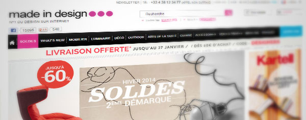 Boutique en ligne Made In Design